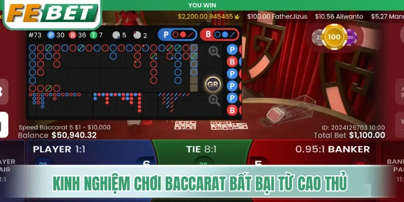 Baccarat Trực Tuyến - Bí Quyết Bắt Nhịp Cầu Ăn Thưởng Lớn 4 Kinh nghiệm chơi Baccarat bất bại từ cao thủ